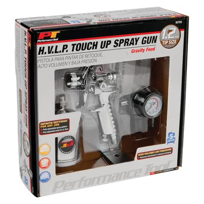 Performance Tool M705 1.2 mm Gravity Feed HVLP Touch-Up Spray Gun