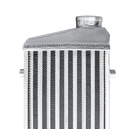 Universal Intercooler 23.5''x8.5''x2.7" Front Mount Intercooler 2.2'' Inlet and Outlet Aluminum Turbo Intercooler Direct Replacement for Any Turbo Charger system - size: 23.5''x8.5''x2.7" 2.2''