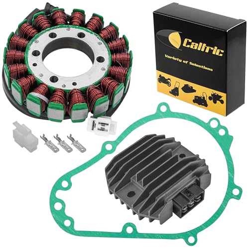 Caltric Stator & Regulator Rectifier W/Gasket Compatible with Kawasaki Zzr600 Zx600E 2002-2005