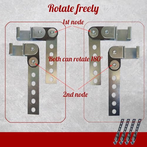 4Pcs Swivel Exhaust Hanger Heavy Duty Universal Muffler Hanger Bracket