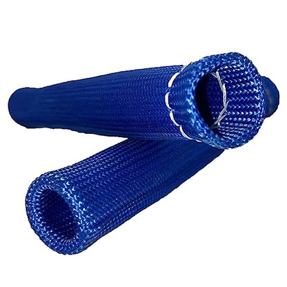 Spark Plug Wire Heat Shield 8PCS Spark Plug Boots Thermal Protection Sleeve 1200 Degree 6 inch Heat Cover Wrap for Car Truck (Blue) - color: blue