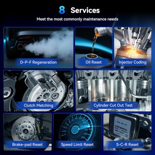 HD S700 Full System Heavy Duty Truck Scanner 8 Services, D-P-F Regen, Injector Coding, Diesel Diagnostic Scan Tool for Cummins, Freightliner, Paccar, International, Mack, Hino, Isuzu and etc