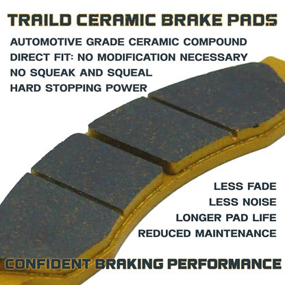 Traild Ceramic Brake Pads for Harley-Davidson Touring 2000-2007 Full Set