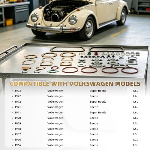 Partsflow Gasket Set for VW Beetle - color: 111198007AF 111 198 007AF 9900