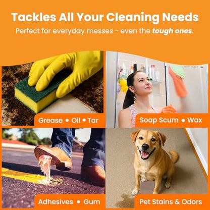 Citra Solv Concentrated Household Cleaner & Degreaser - Valencia Orange Scent - 16 Fl Oz, Safe, Effective, and Versatile Cleaning Solution, Natural Ingredients, Non-Toxic, Biodegradable, Made in USA - size: 16 Fl Oz