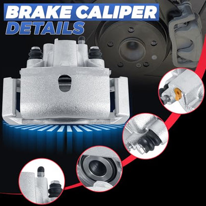 18B4836 18B4837 Rear Disc Brake Calipers Compatible with 2002-2010 Ram 1500 - size: Rear 18B4836+18B4837