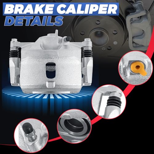 19B1832 19B1833 Front Disc Brake Calipers Compatible with 1996-2011 Civic - size: Front 19B1832+19B1833