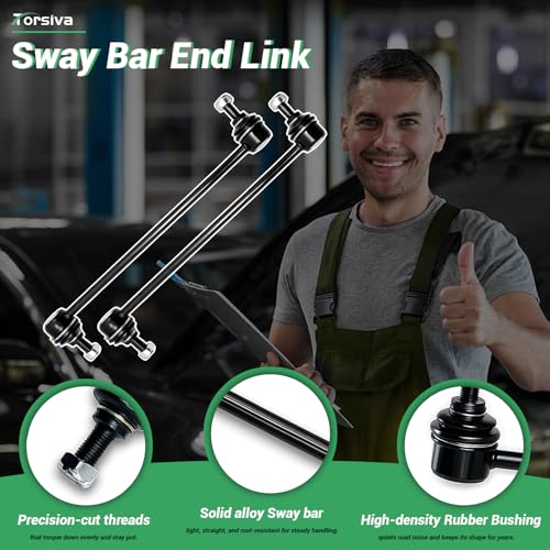2PCS Front Stabilizer Sway Bar End Links Compatible with Fit for Toyota 1998 1999 2000 2001 2002 2003 Sienna K90518 K90519 - size: K90518 K90519