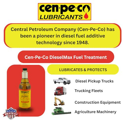 DieselMax Fuel Treatment | Fuel System Cleaner | Extends Fuel Milage | Lubricates | Increases Cetane | Increases Power | for High Volume-Diesel Fuel Users | Treats 125 Gallons | (16 Ounces)