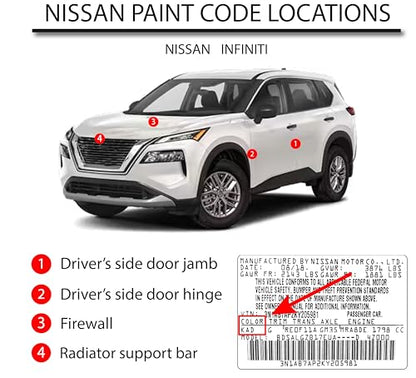 Automotive Paint for Nissan KH3, Super Black, 8 oz - style: 8 oz