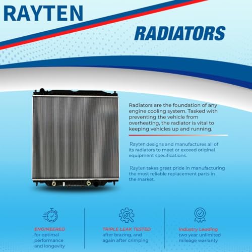 Rayten 13041 Radiator Compatible with 2008-2012 Ford Escape 3.0L V6 & 2008-2011 Mazda Tribute 3.0L V6 & 2008-2011 Mercury Mariner 3.0L V6,Replace# ZC515200 ZZC515200 ZZC515200A 8L8Z8005C 8L8Z8005B - size: RAD:13041