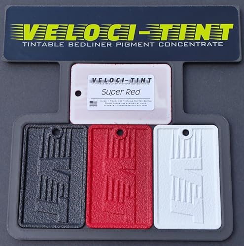 VelociTint Bedliner Pigment Concentrate 2oz Pouch for 2K Urethane Tintable Bed Liner 200+ Colors Available (Super Red) - color: Super Red