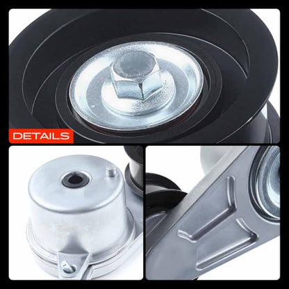 A-Premium Belt Tensioner Assembly with Pulley Compatible with Infiniti