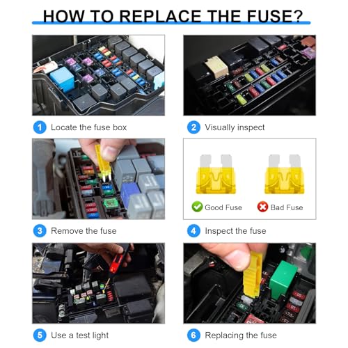 330PCS Car Fuses Assortment Kit, Upgraded Blade Fuses Automotive