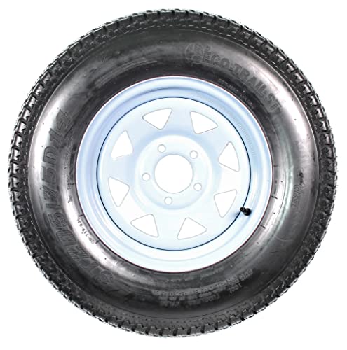 eCustomrim 2-Pack Trailer Tire Rim Assembly ST205/75D14 LRC 5 Lug White