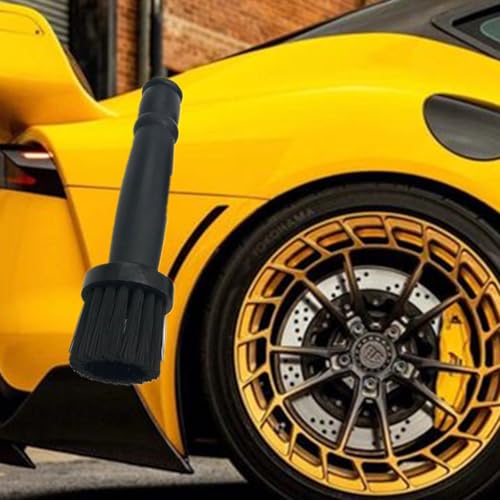 2 Pcs Wheel Lug Nut Cleaning Brush, Car Detailing Brushes Black