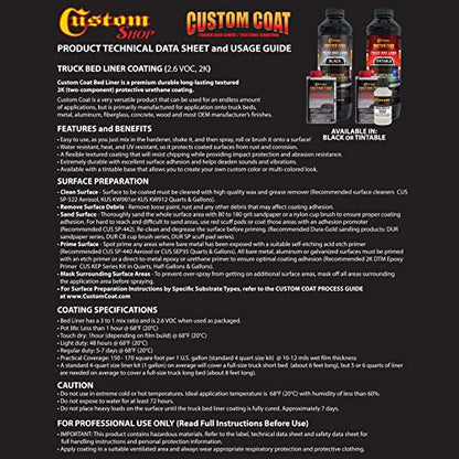 Custom Coat GM White 1 Gallon Roll-On Urethane Truck Bed Liner Kit - color: Bright Purple, size: 1 Gallon Kit with Roller