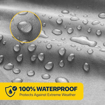 Seal Skin Covers Motorcycle Cover - All Season Waterproof Outdoor Protection Bike Cover - Protect Against Rain, Snow, Sun, UV & Hail, Fits Upto (112" - 120") - size: Moto 2XL (112" - 120")