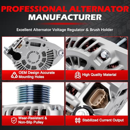 New Alternator 11538 Fit for Murano 2015-2017 3.5L V6/JX35 2013 - size: 11538