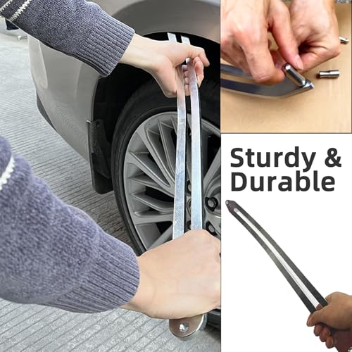 Car Dent Repair Kits,41 pcs Paintless Dent Removal Tools,Auto Body Dent Repair Tool Kit,with Big Curved Rod,Knock Down Pen with 7 Stainless Steel Pen Heads,Rubber Hammer and More.