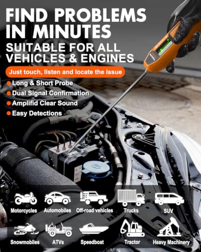 Car Mechanic Stethoscope,Automotive Electronic Stethoscope,Noise Finder.