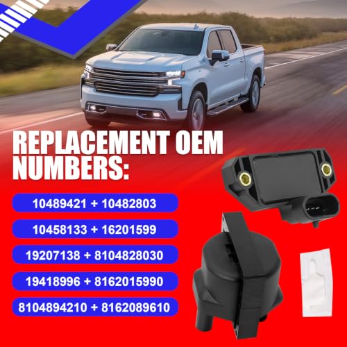 SMMS Ignition Coil Ignition Control Module Kit for Chevrolet, for GMC, for Cadillac, for Pontiac, for Isuzu, for Buick, 1996-2007, Replaces OE: 10489421 + 10482803