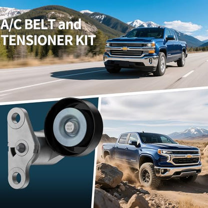 AC Belt Tensioner Kit Fits Chevy Silverado,Tahoe,&GMC Sierra,Yukon - size: 38159