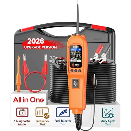 KM50 Power Circuit Probe & Automotive Circuit Tester with Live Waveform - color: Orange
