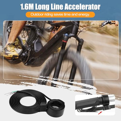 Thumb Throttle Ebike: Electric Scooter Throttle, Ebike Throttle, 7/8inch (22mm) Thumb Throttle Speed Control, 12V-72V Universal Controller for E-Bike Electric Scooters