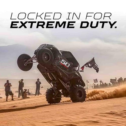 50 Caliber Racing Beadlock Wheel – 4x136.5 / 137mm Bolt Pattern – Compatible with Can-Am Maverick X3, Honda Talon, Kawasaki KRX 1000, Teryx – Black Alloy #502 (4, 15x8, 6x139.7 Beadlock #504) - size: 15x8