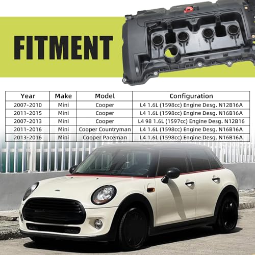 N16 N12 Valve Cover for Mini Cooper 1.6L R55-R61 11127553799 11127567162