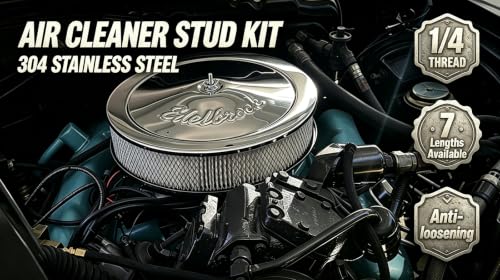 Air Cleaner Stud Kit,18-8 Stainless Steel,Air Cleaner Mounting Bolt,5 inch - size: 5 Inch