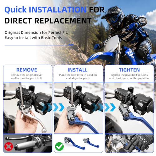 Upgraded Brake Clutch Levers for YZ85 2001-2014,Blue