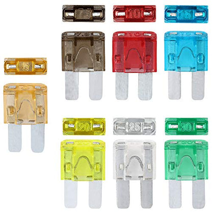 140 Pack Micro 2 Fuse Kit Automotive Assorted, Upgraded Micor II Blade Fuse