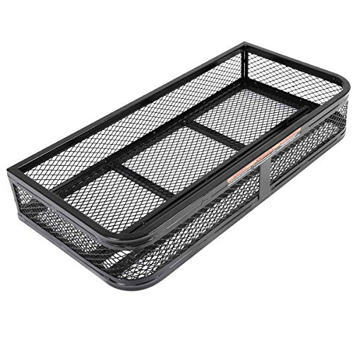 ATV/UTV Front and Rear Rack ATV/UTV Cargo Storage Basket, Universal Cargo Carriers Storage Rack with Mesh Design & Steel Construction, Heavy-Duty Detachable Luggage Carrier Basket - size: Front & Back Rack Set