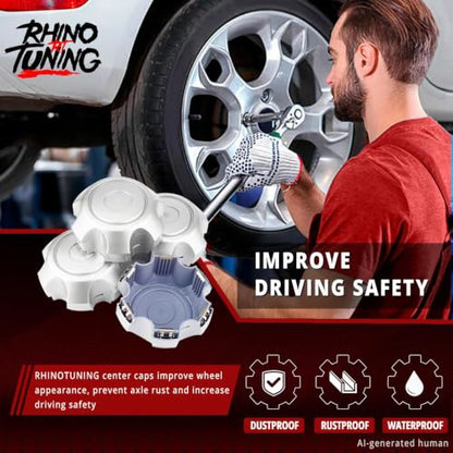 RTrhinotuning 6 in Wheel Center Caps for 1992-1996 Land Cruiser 4260360200