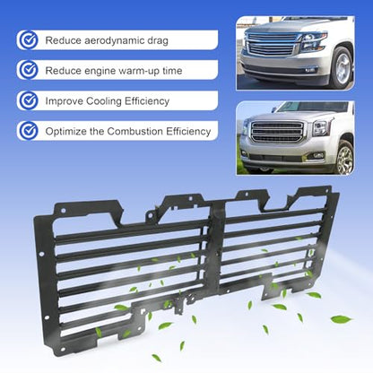 Active Grille Shutter Compatible with 2015-2020 Chevrolet Suburban Tahoe - size: w/o Motor