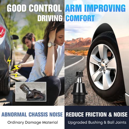 Front Lower Control Arm Kit w/Ball Joint Fit for Jeep Compass/Patriot 2007-2017, Fit for Dodge Caliber 2007-2012, Driver Side and Passenager Side -2 pcs