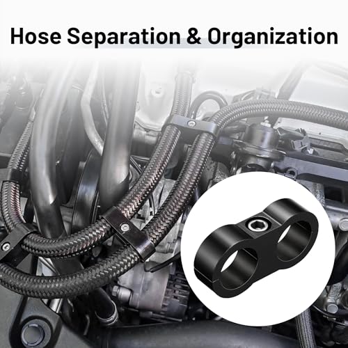 EVIL ENERGY 10AN Hose Separator Clamp AN10 Fuel Line Mounting Clamp 4PCS - size: AN10