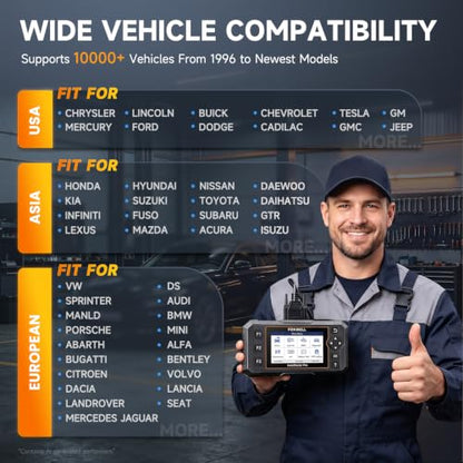 FOXWELL NT624 Elite OBD2 Scanner,All-System Scan Tool,8 Resets Code Reader
