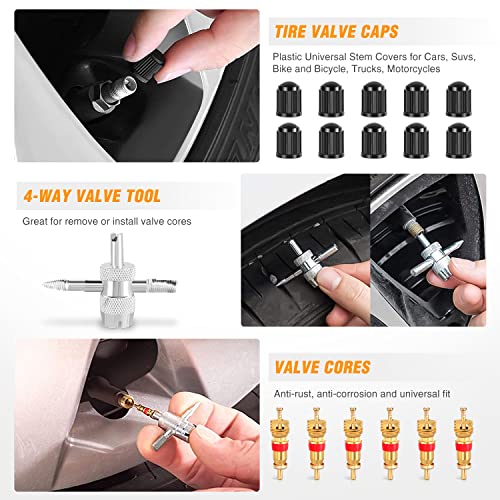GOOACC Bumper&Splash Shield Retainer Metal Insert Clips Assortment Kit - color: 100Pcs Clips + Fastener Remover