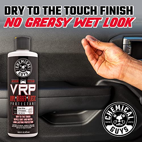 Chemical Guys TVD_107_16 VRP Vinyl, Rubber and Plastic Non-Greasy Dry-to-the-Touch Long Lasting Super Shine Dressing for Tires, Trim and More, Safe for Cars, Trucks, SUVs, RVs & More, 16 fl oz - size: 16 Fl Oz (2-Pack)