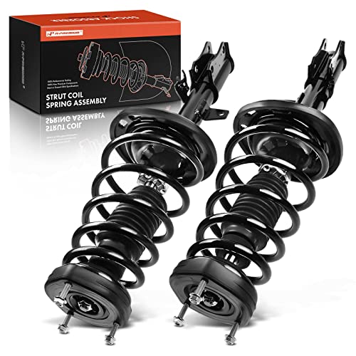 A-Premium Rear Complete Strut Assemblies with Coil Springs, Set of 2