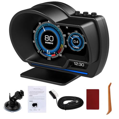 OBD2 Gauge Display Speedometer for Car All in One with Dual System