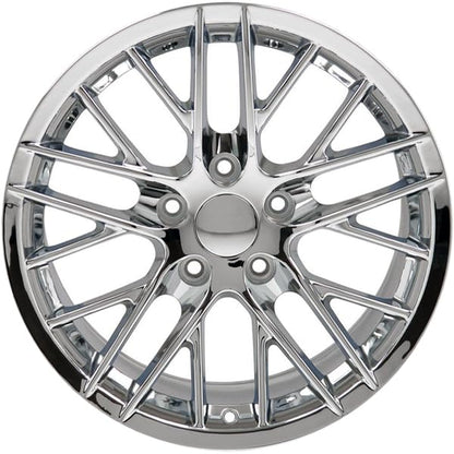 OE Wheels CV08A-17095-5475-54C 17" Replica Wheel CV08A Fits Chevrolet Corvette - C6 ZR1 Rim 17x9.5 Chrome Wheel
