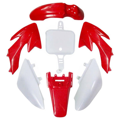 CRF50 XR50 Plastic Fairing Kit with Graphics Decal Sticker and Tall Seat for 50cc 70cc 110cc 125cc Pit Dirt Bike
