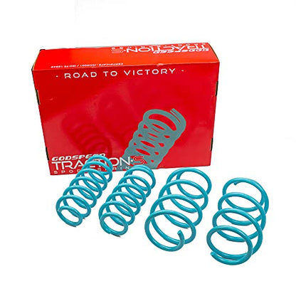 Godspeed LS-TS-HA-0025 Traction-S Performance Lowering Springs, Reduce Body Roll, Improved Handling, Set of 4, compatible with Honda CR-V AWD (RW) 2017-21