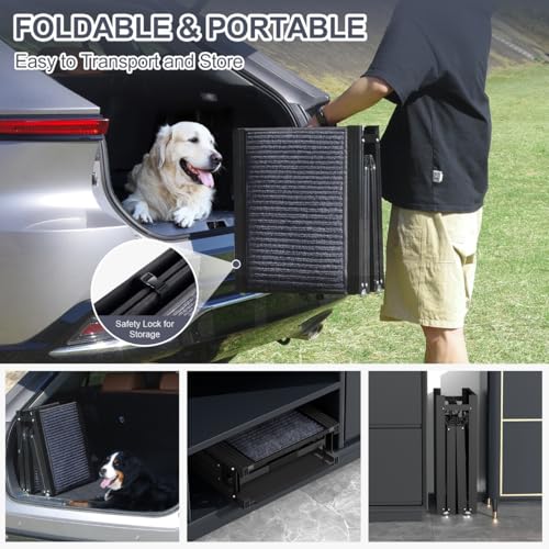 Dog Ramp for Car 71" L × 20" W, Extra-Long & Wide Foldable - size: Upgraded 71" L x 20" W