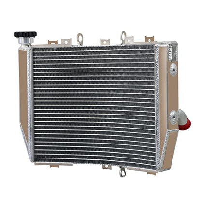 Aluminum Racing Radiator for 2004 2005 Kawasaki Ninja ZX-10R ZX10R, AA5052 Aircraft Grade Cooling, High Performance Racing Spec with CNC Machined Cap