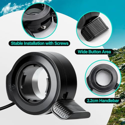 3 Pin Female Ebike Thumb Throttle for Bafang Mid Drive Motor